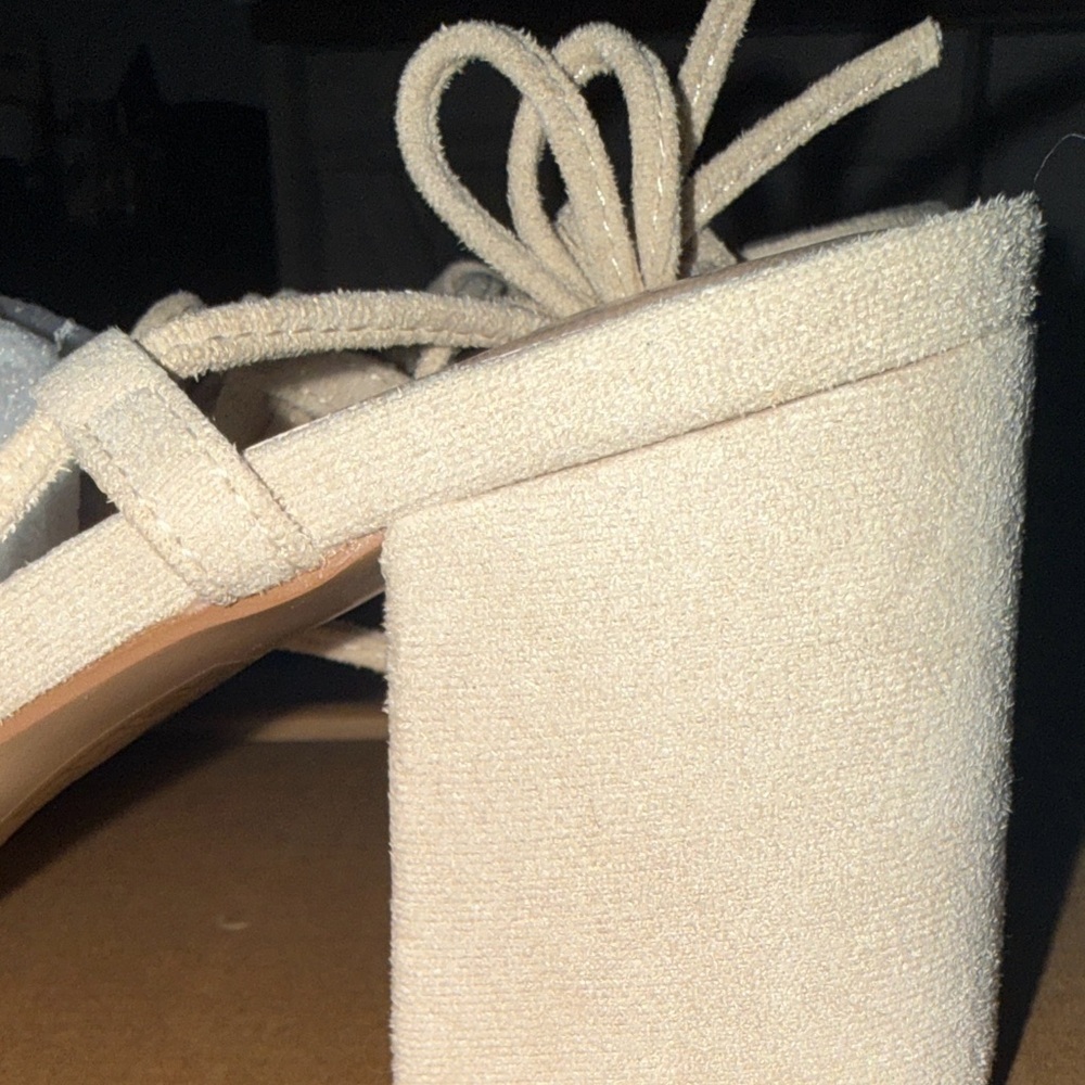 Journee Collection Cream Women's Sandals - Picture 6 of 9